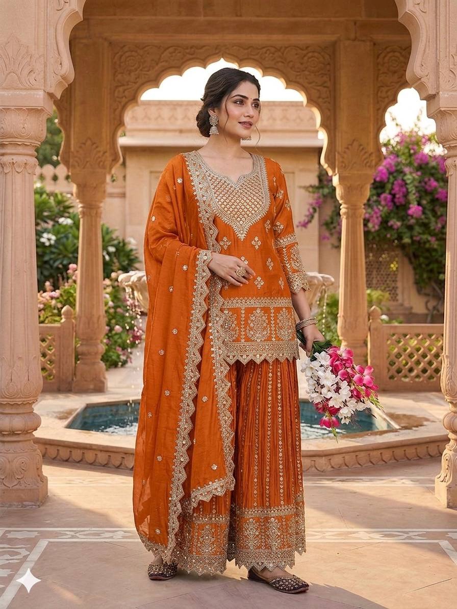 Regal Violet Heritage Embroidered Couture